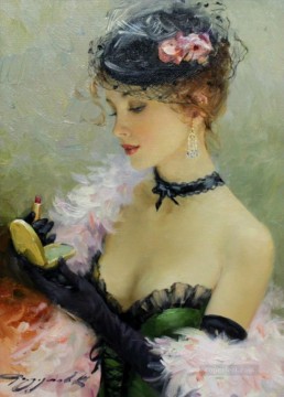 Women Painting - Pretty Lady KR 021 Impressionist